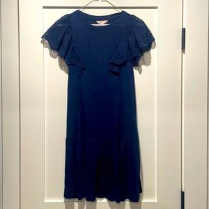 Rebecca Taylor eyelet sleeve jersey dress. Size Small. Tags attached.